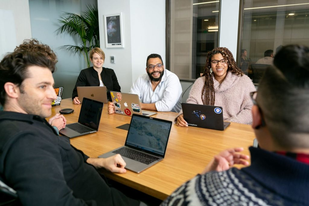 team in office